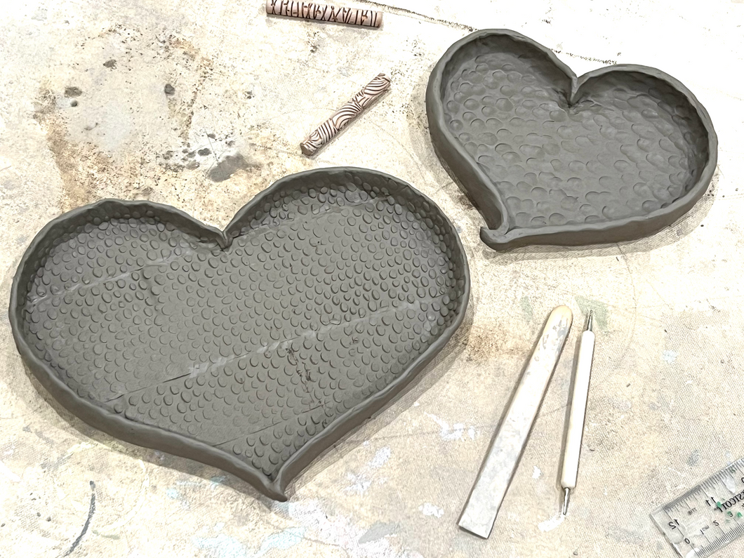 Ceramic Heart Dishes Workshop